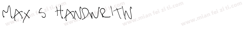 Max’s Handwritin字体转换